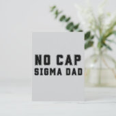 ノーキャップシグマダッド 父の日 面白い 誕生日 ポストカード (スタンド正面)