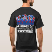 ノーキンズデー抗議活動 2025年6月14日 Tシャツ (裏面)