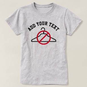 ノーコートハンガー+カスタム文字Tシャツ Tシャツ