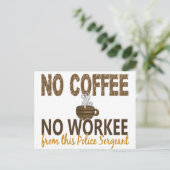 ノーコーヒー・ノーウォーキー警察巡査部長 ポストカード (スタンド正面)