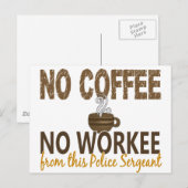 ノーコーヒー・ノーウォーキー警察巡査部長 ポストカード (正面/裏面)