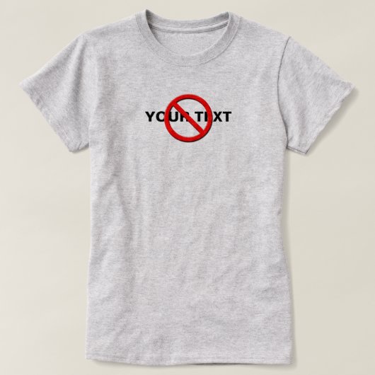 ノーサインテンプレート婦人代替アパレル Tシャツ (デザイン正面)