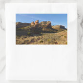 ノーサラファーキャニオンコロラドナショナルモニュメント 長方形シール (バッグ)