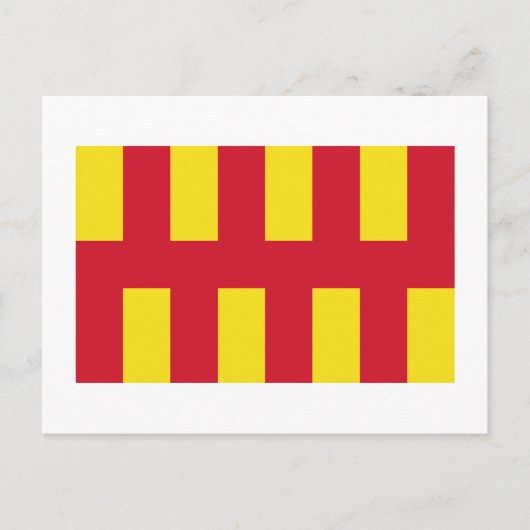 ノーサンバーランドの旗 ポストカード (正面)