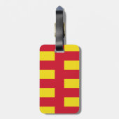 ノーサンバーランドの旗 ラゲッジタグ (裏面縦)