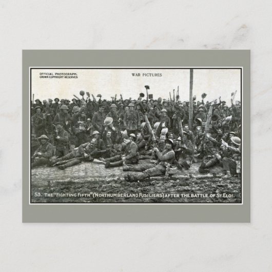 ノーサンバーランドは戦いの後の銃撃戦 ポストカード (正面)