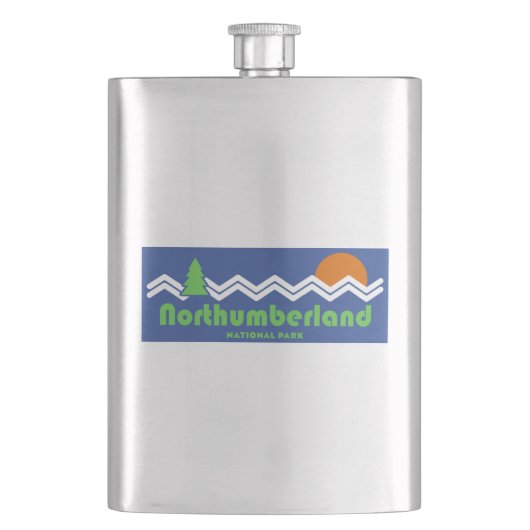 ノーサンバーランドナショナルパークレトロ フラスク (正面)