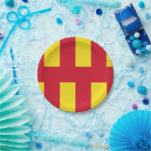 ノーサンバーランド国旗の紙プレート ペーパープレート (パーティー)