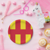 ノーサンバーランド国旗の紙プレート ペーパープレート (パーティー)