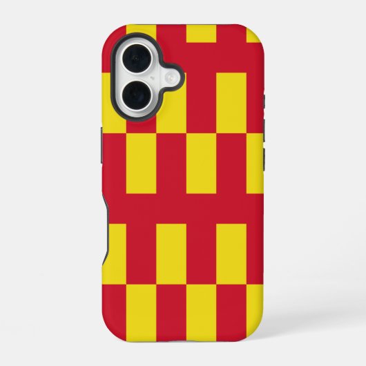 ノーサンバーランド国旗 iPhone 16ケース (裏面)