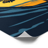 ノーサンバーランド国立公園イングランドヴィンテージ ポスター (角)