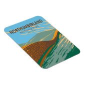 ノーサンバーランド国立公園ハドリアンズウォールイングランド マグネット (右側)