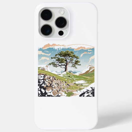 ノーサンバーランド国立公園 シカモアギャップの木 Case-Mate iPhoneケース (裏面)