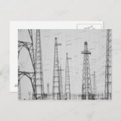 ノーサンバーランド州ハウリック電気タワー ポストカード (正面/裏面)