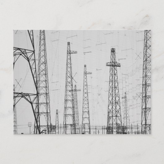 ノーサンバーランド州ハウリック電気タワー ポストカード (正面)