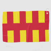 ノーサンバーランド州旗 ゴルフタオル (横)