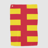 ノーサンバーランド州旗 ゴルフタオル (正面)