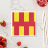 ノーサンバーランド紙ナプキンス国旗 スタンダードカクテルナプキン (インサイチュ)