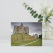 ノーサンバーランド、イギリスのWarkworthの城 ポストカード (スタンド正面)