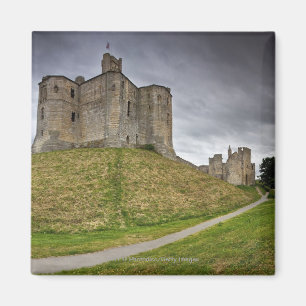 ノーサンバーランド、イギリスのWarkworthの城 マグネット