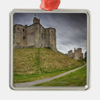 ノーサンバーランド、イギリスのWarkworthの城 メタルオーナメント