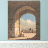 ノーサンバーランド・ホーリー島のアーチ キャンバスプリント (インサイチュ (ウッドフロア))