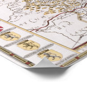 ノーサンバーランド、ヨドックス・ホンディウス刻印 ポスター (角)