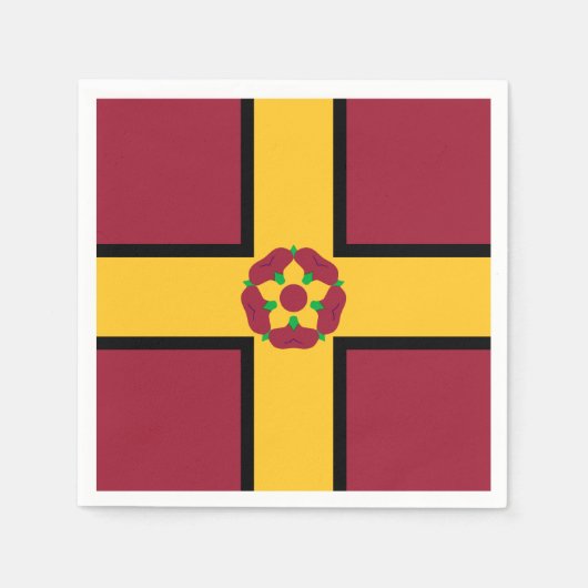 ノーサンプトンシャー州旗紙ナプキンス スタンダードカクテルナプキン (正面)