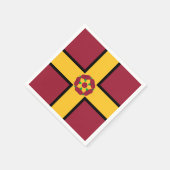 ノーサンプトンシャー州旗紙ナプキンス スタンダードカクテルナプキン (角)