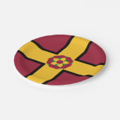 ノーサンプトンシャー州旗紙プレート ペーパープレート (アングル)