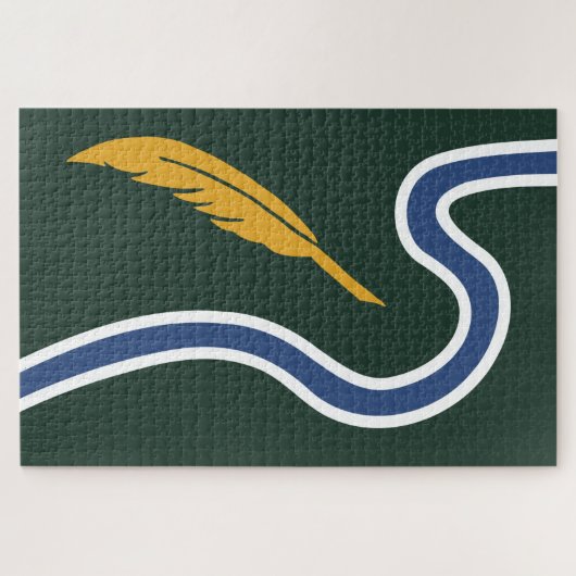 ノーサンプトン市旗（マサチューセッツ州，米国） ジグソーパズル (横)