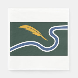ノーサンプトン市旗（マサチューセッツ州，米国） スタンダードランチョンナプキン