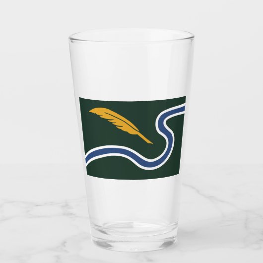 ノーサンプトン市旗（マサチューセッツ州，米国） タンブラーグラス (正面)