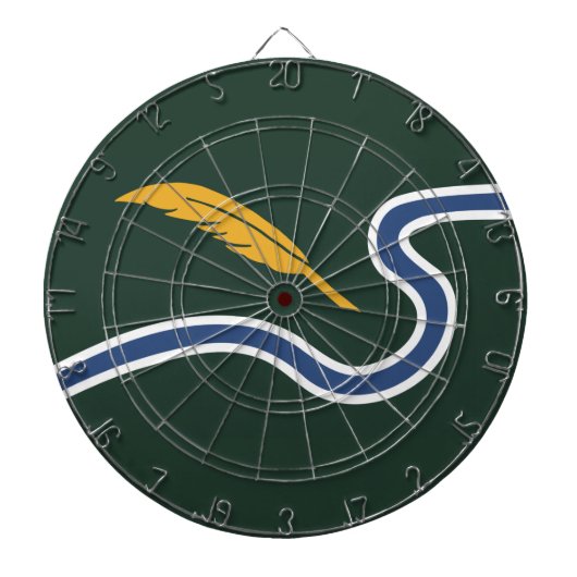 ノーサンプトン市旗（マサチューセッツ州，米国） ダーツボード (正面)