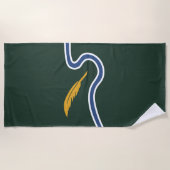 ノーサンプトン市旗（マサチューセッツ州，米国） ビーチタオル (正面)