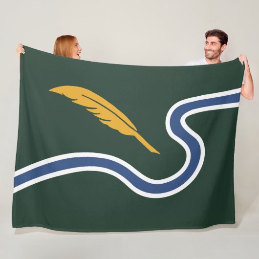 ノーサンプトン市旗(マサチューセッツ州,米国) フリースブランケット (インサイチュ)