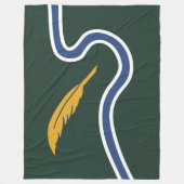 ノーサンプトン市旗(マサチューセッツ州,米国) フリースブランケット (正面)