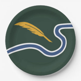 ノーサンプトン市旗（マサチューセッツ州，米国） ペーパープレート