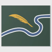 ノーサンプトン市旗（マサチューセッツ州，米国） ラッピングペーパー (フラット)