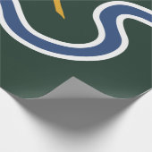 ノーサンプトン市旗（マサチューセッツ州，米国） ラッピングペーパー (角)