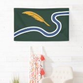 ノーサンプトン市旗（マサチューセッツ州，米国） 横断幕 (インサイチュ)