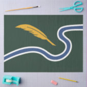 ノーサンプトン市旗(マサチューセッツ州,米国) 薄葉紙 (クラフト)