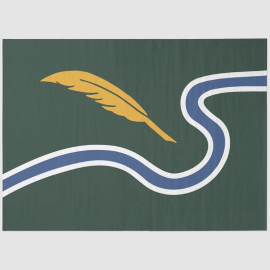 ノーサンプトン市旗(マサチューセッツ州,米国) 薄葉紙 (正面)