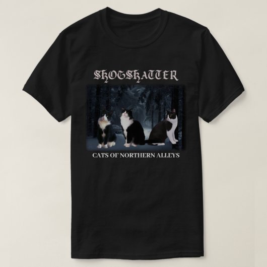 ノーザンアリーズのSkogskatter Cats Tシャツ (デザイン正面)