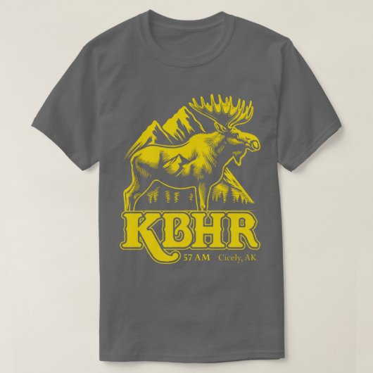 ノーザンエクスポージャー無線局KBHR 57 AM Tシャツ (デザイン正面)
