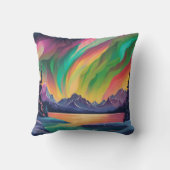 ノーザンカラフルライツアート クッション (裏面)