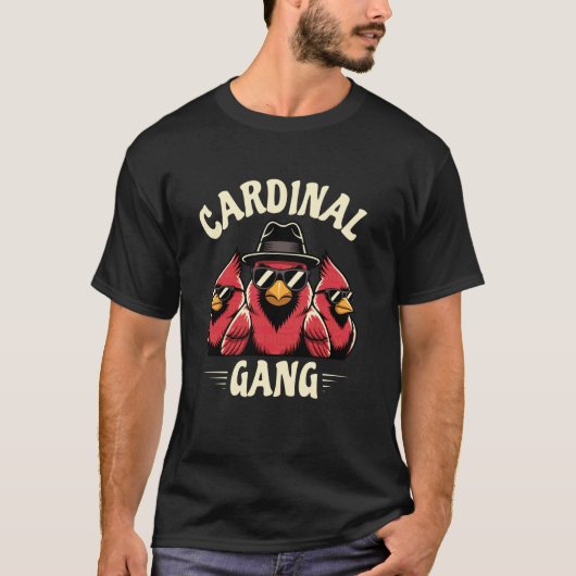 ノーザンカーディナル 鳥見愛好家 おもしろ カーディン Tシャツ (正面)