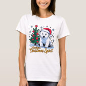 ノーザンクリスマススピリットとカナダのクリスマス Tシャツ (正面)
