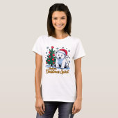 ノーザンクリスマススピリットとカナダのクリスマス Tシャツ (正面フル)