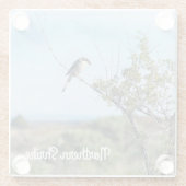 ノーザンシュライク ガラスコースター (裏面)